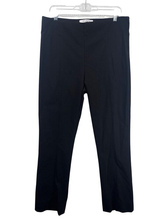 MM Lafleur Pants - MM Lafleur Women Pant Sz 16 Black Side-Zip CottonBlend Modern City Urban Stretch